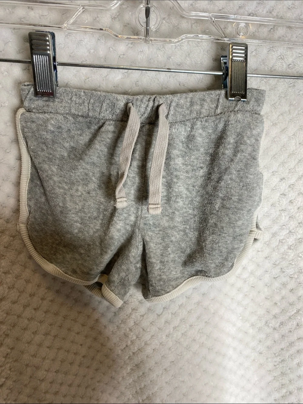 Baby Gap Heather Gray Terry Cloth Shirt & Shorts Lounge Set